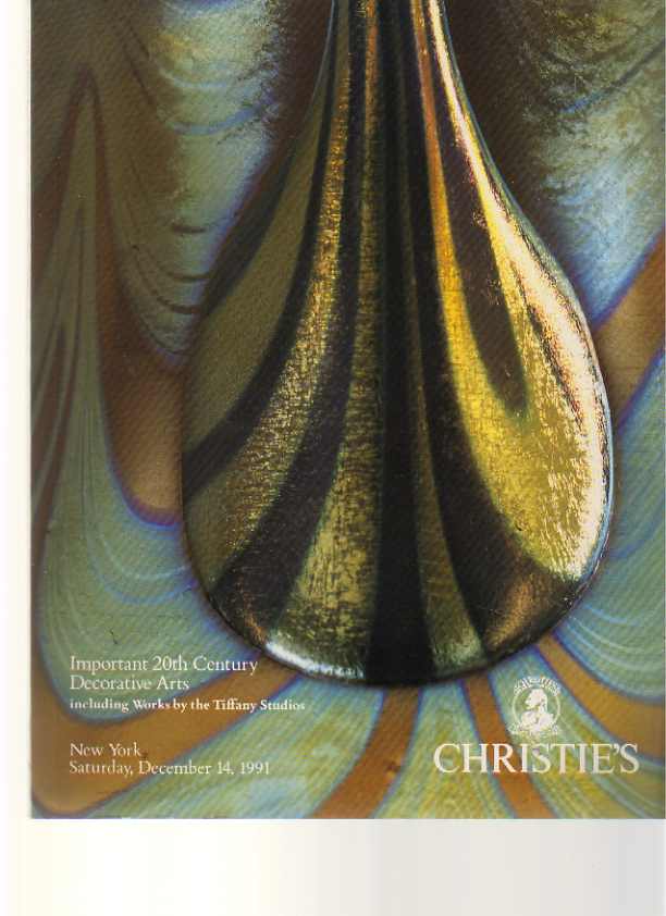 Christies December 1991 Important 20th Century Decorative Arts etc(Digital Only)