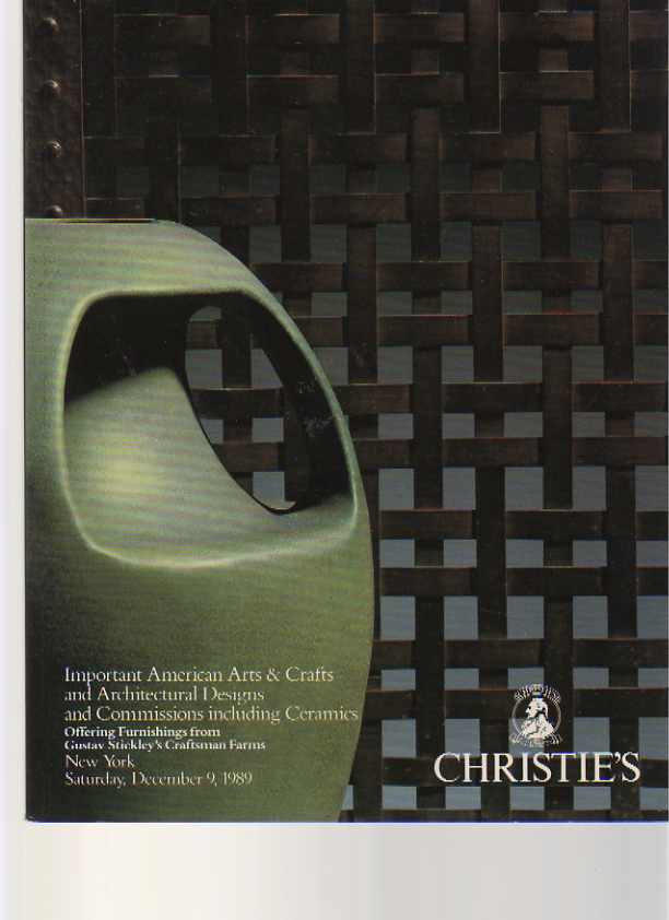 Christies December 1989 Important American Arts & Crafts etc., (Digital Only)