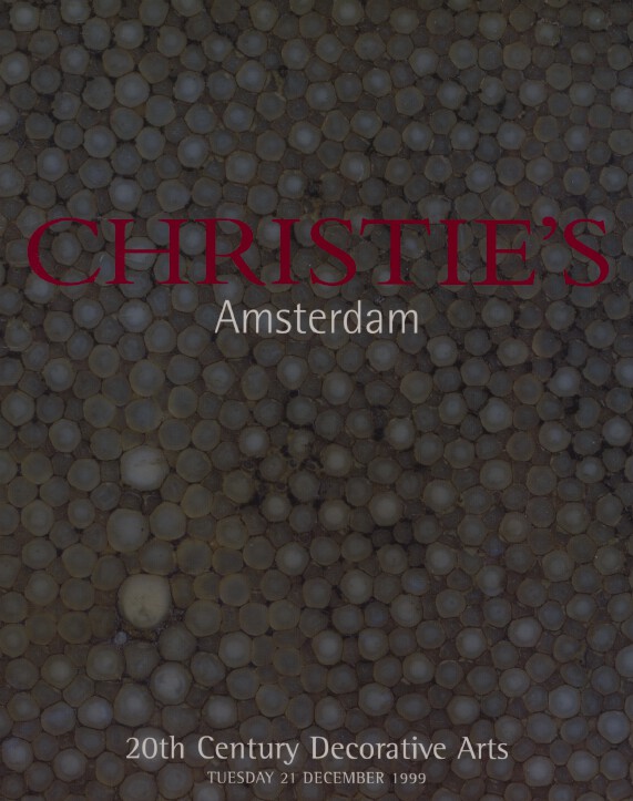 Christies December 1999 20th Century Decorative Arts (Digital Only)