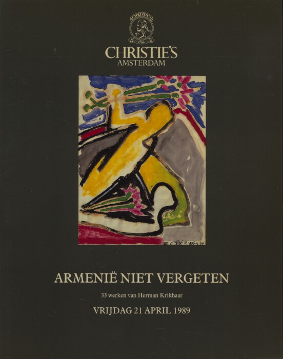 Christies April 1989 Remeber Armenia - Works by Herman Krikhaar (Digital Only)