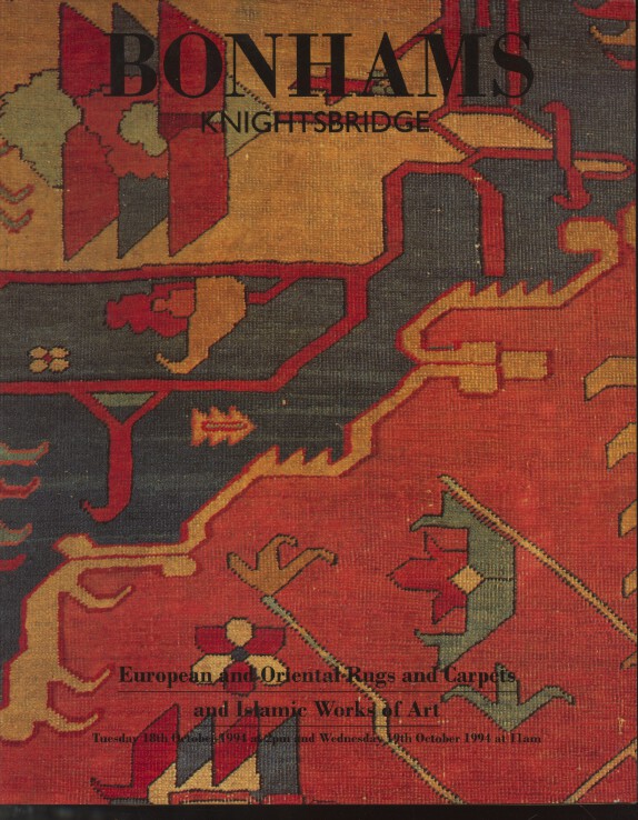 Bonhams October 1994 European & Oriental Rugs and Carpets (Digital Only)