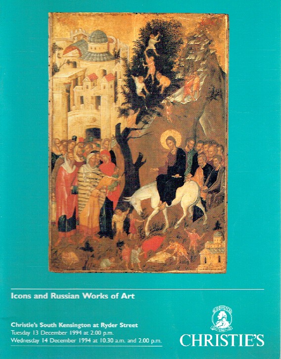 Christies December 1994 Icons & Russian Works of Art (Digital Only)