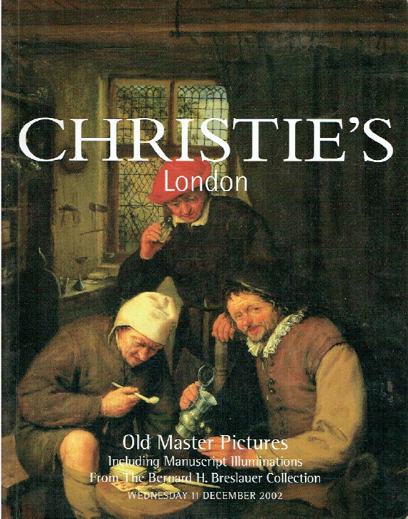 Christies December 2002 Old Master Pictures including Manuscript (Digital Only)