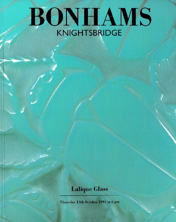 Bonhams October 1994 Lalique Glass (Digital Only)