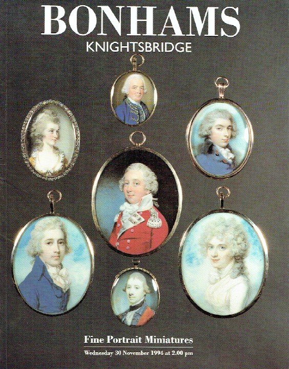 Bonhams November 1994 Fine Portrait Miniatures (Digital Only)