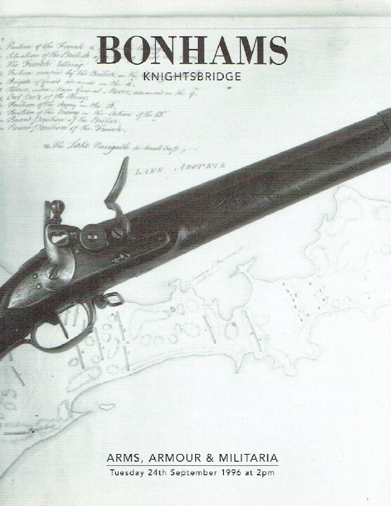 Bonhams September 1996 Arms, Armour & Militaria (Digital Only)