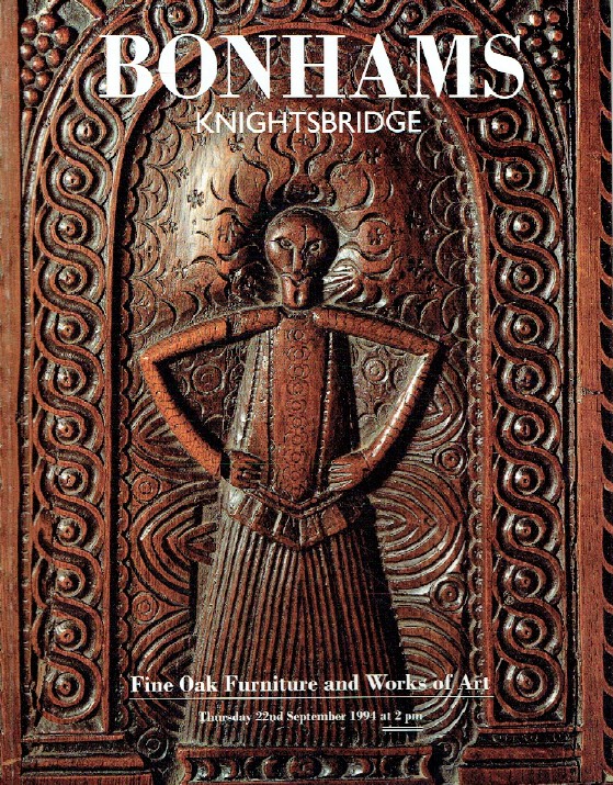 Bonhams September 1994 Fine Oak Furniture & Works of Art (Digital Only)