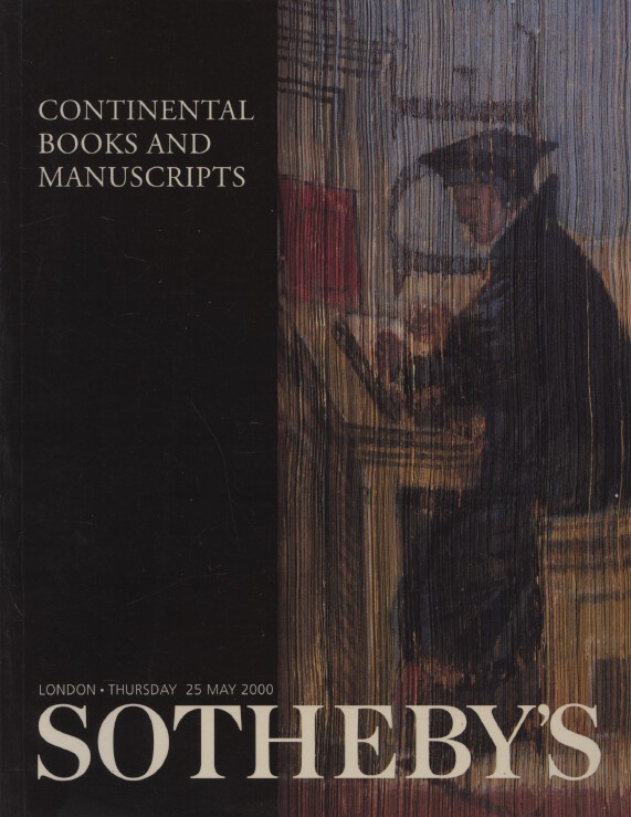 Sothebys May 2000 Continental Books and Manuscripts