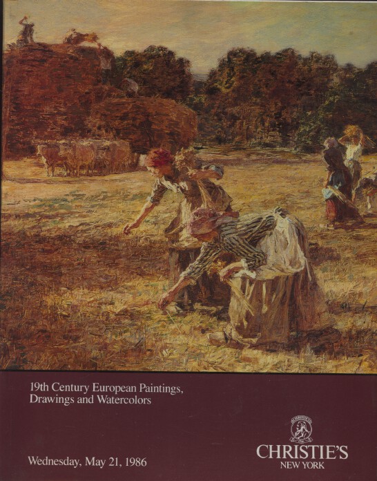 Christies May 1986 19th Century European Paintings, Drawings & Watercolors