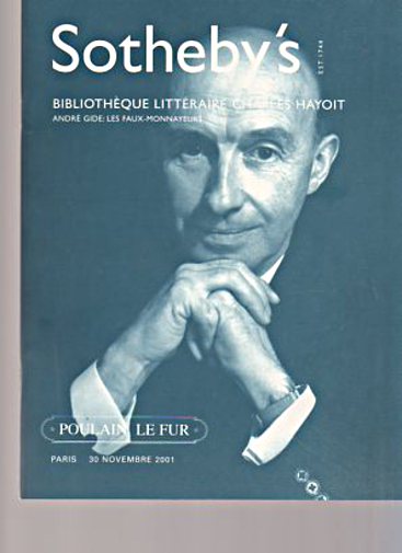 Sothebys 2001 Library of Charles Hayoit - André Gide