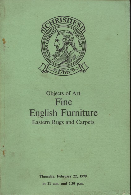 Christies February 1979 Fine English Furniture Eastern Rugs & Carpets