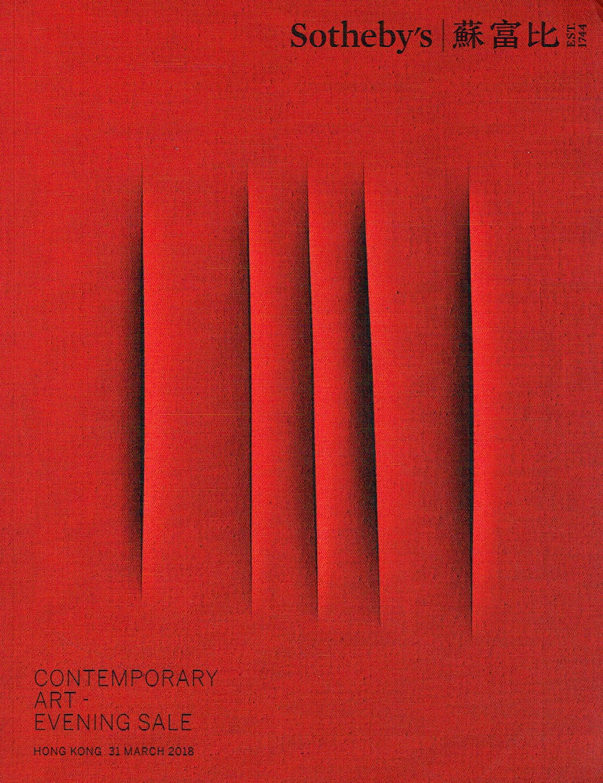 Sotheby's March 2018 Contemporary Art - Evening Sale Sotheby's March 2018 Contemporary Art - Evening Sale