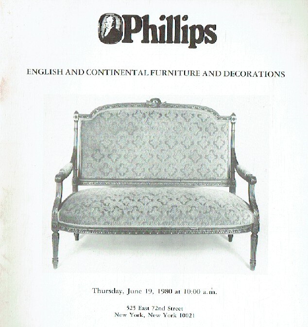 Phillips June 1980 English & Continental Furniture and Decorations