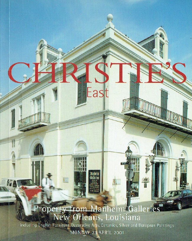 Christies April 2001 Property from Manheim Galleries New Orleans, Louisiana Inc.