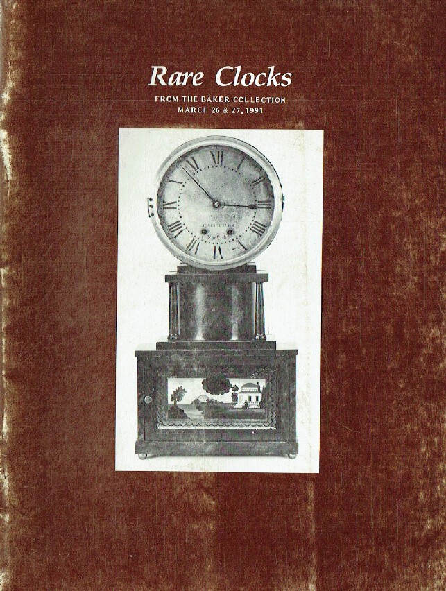 Richard A. Bourne March 1982 Clocks from the Baker Collection