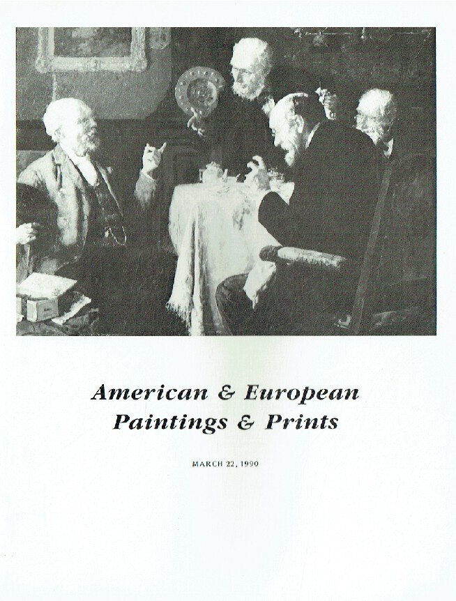 Richard A. Bourne March 1990 American & European Paintings & Prints