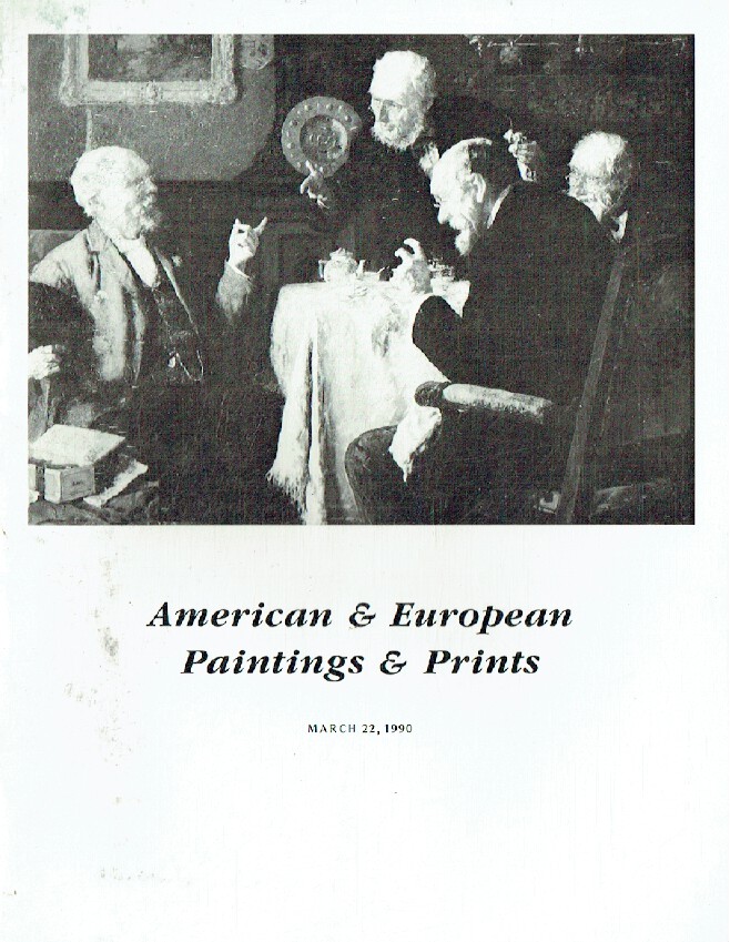 Richard A. Bourne March 1990 American & European Paintings and Prints