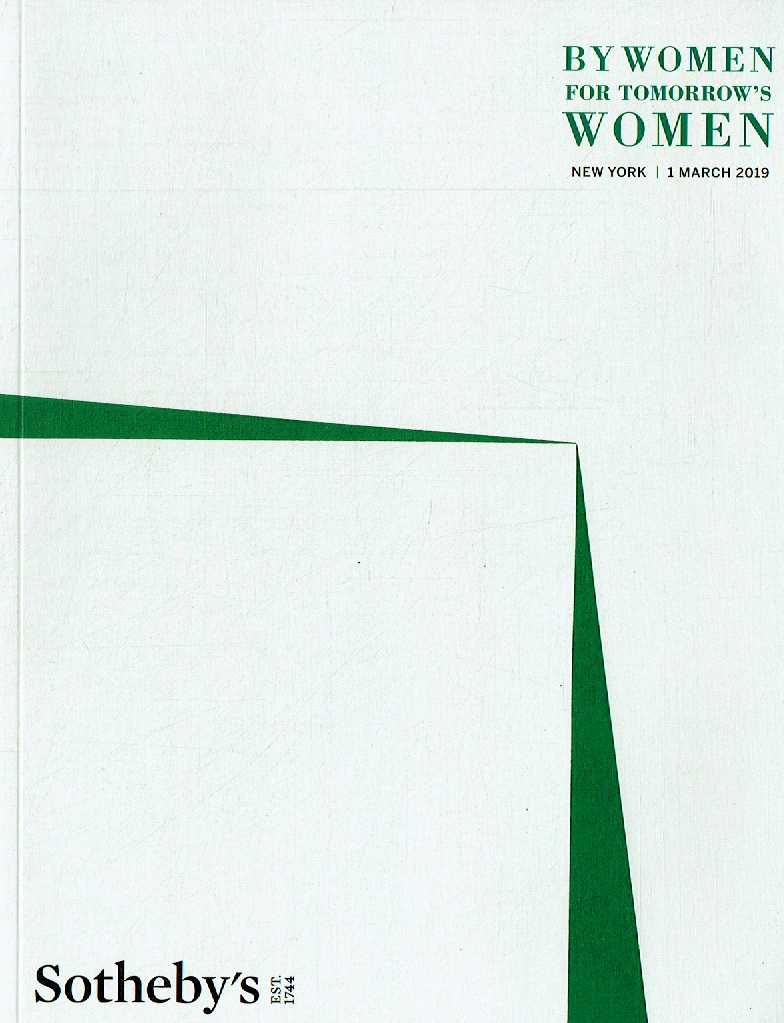 Sothebys March 2019 (Contemporary Art) By Women for Tomorrow's Women