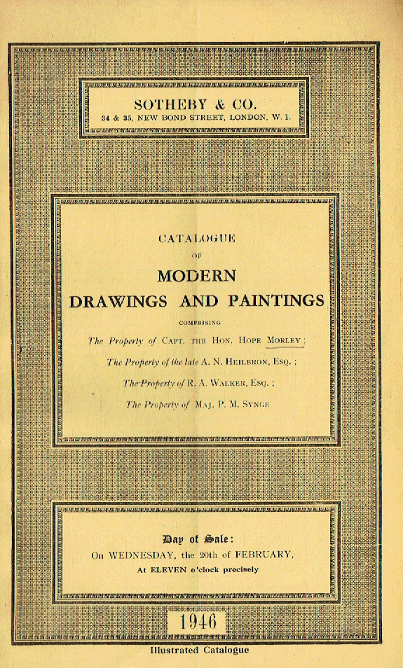 Sotheby & Co. February 1946 Modern Drawings & Paintings (Digital only)