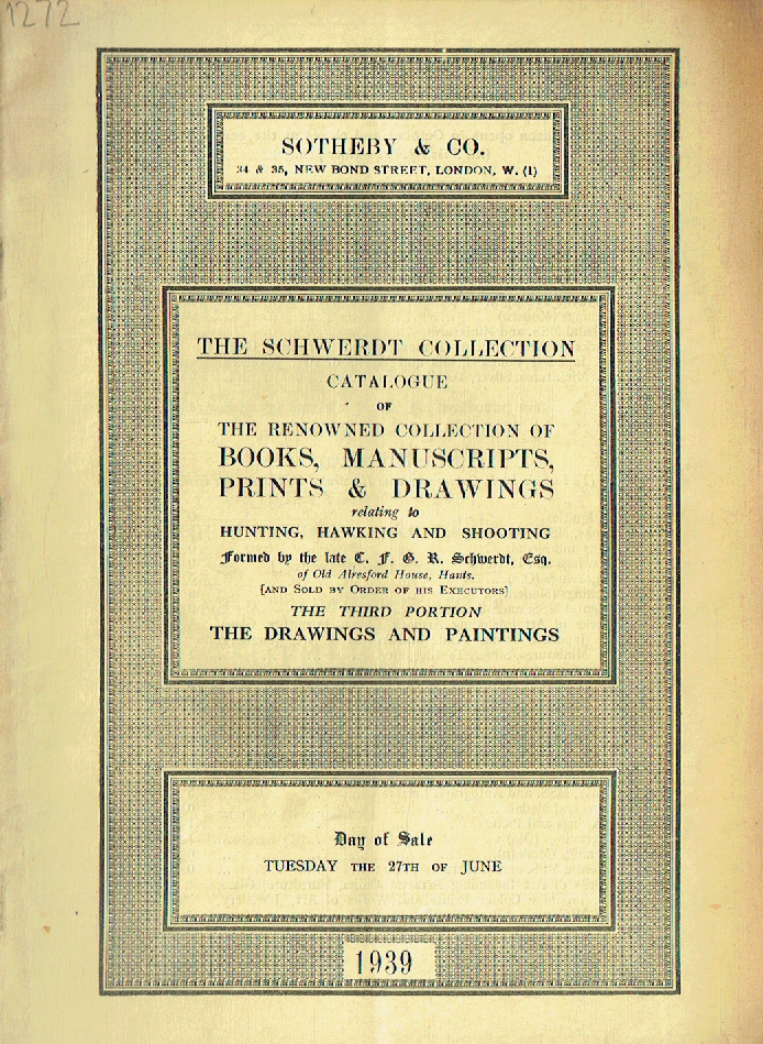 Sothebys June 1939 Books, Manuscripts, Prints & Drawings (Digital only)