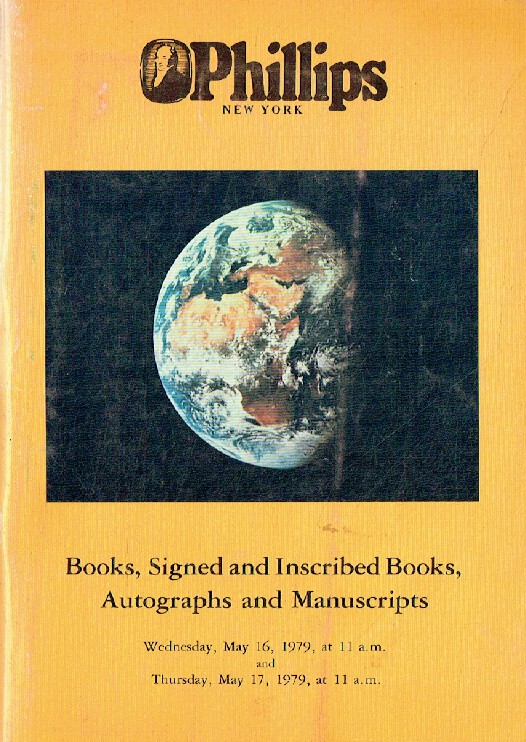 Phillips May 1979 Books, Signed & Inscribed Books, Autographs and Manuscripts