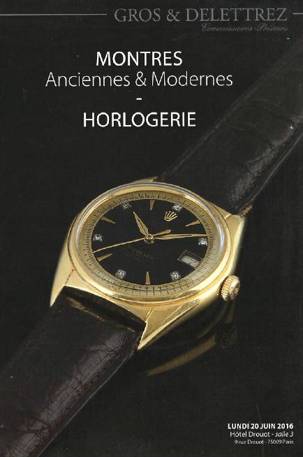 Gros & Delettrez June 2016 Ancient & Modern Watches - Clocks