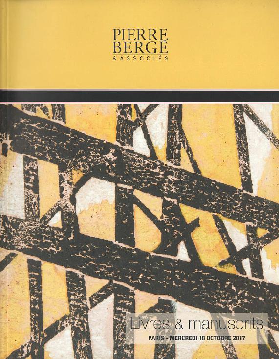 Pierre Berge October 2017 Books & Manuscripts