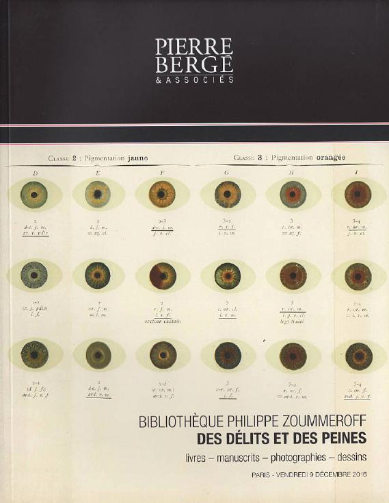 Pierre Berge December 2016 Books-Manuscripts-Photographs-Drawings Library P. Zou