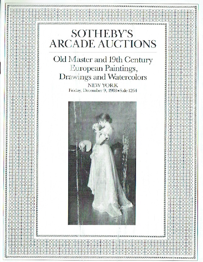 Sothebys December 1988 Old Master & 19th Century European Paintings, Drawings &