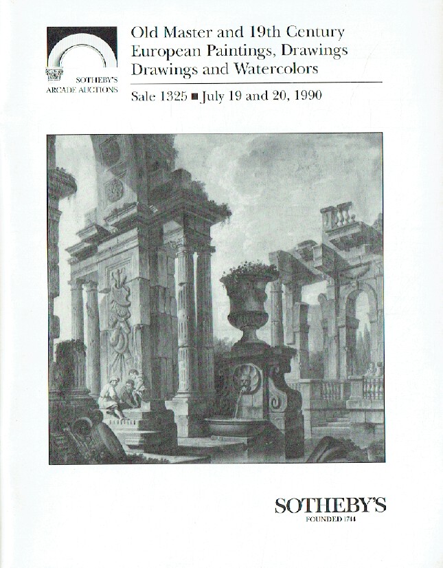 Sothebys July 1990 Old Master & 19th Century European Paintings, Drawings & Wate