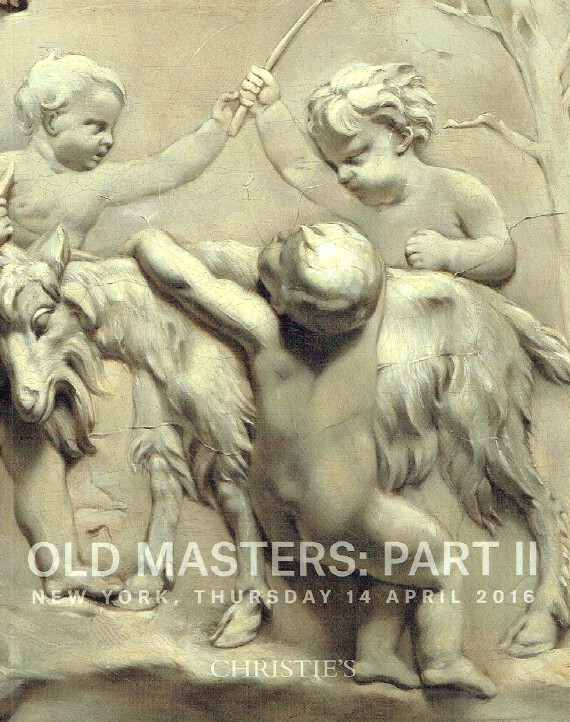 Christies April 2016 Old Masters : Part II