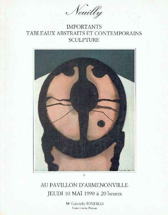 Neuilly May 1990 Important Abstract Paintings & Contemporary Sculpture