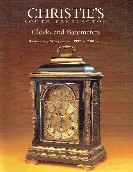 Christies September 1997 Clocks & Barometers