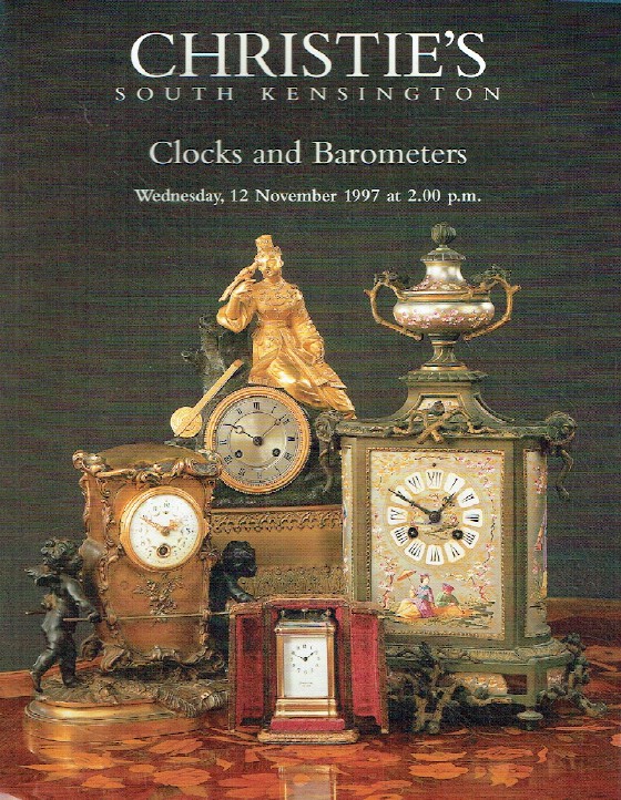 Christies November 1997 Clocks & Barometers