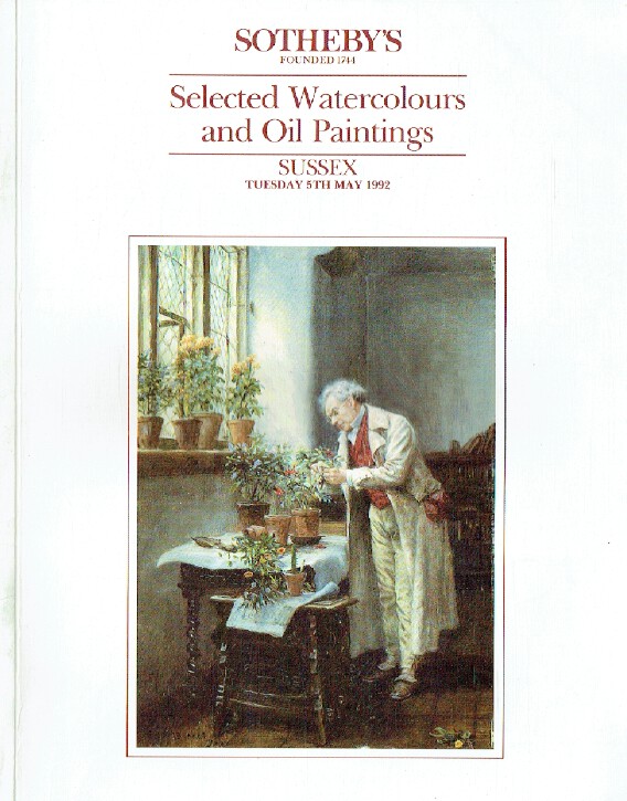 Sothebys May 1992 Selected Watercolours & Oil Paintings