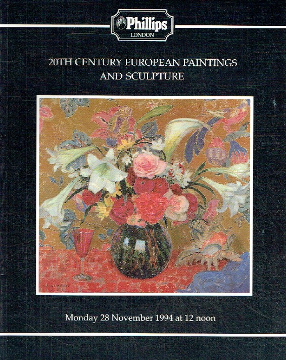 Phillips November 1994 20th Century European Paintings & Sculpture