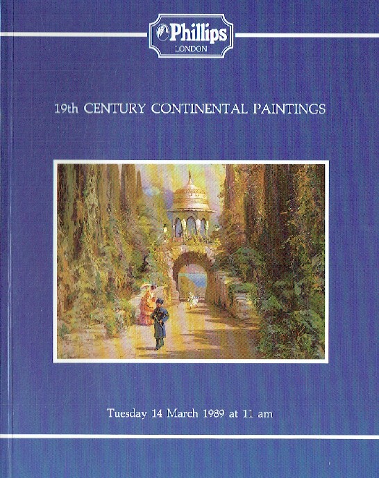 Phillips March 1989 19th Century Continental Paintings