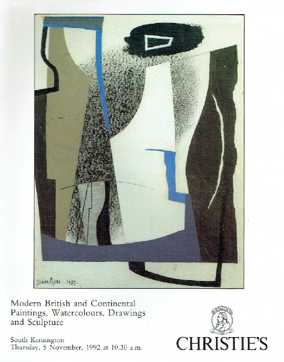 Christies November 1992 Modern British & Continental Paintings, Watercolours