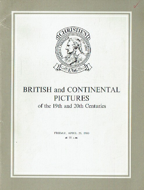 Christies April 1980 British and Continental Pictures