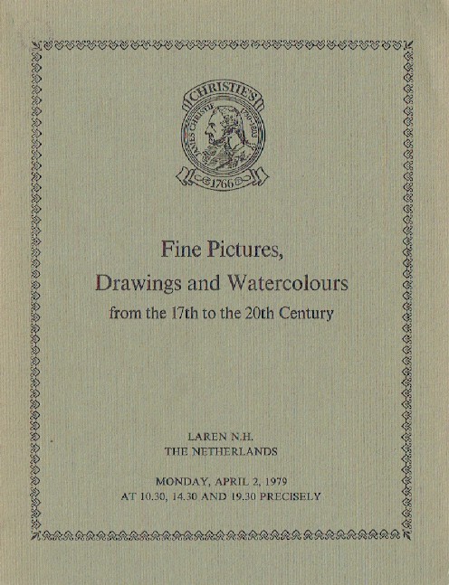 Christies April 1979 Fine Pictures & Drawings from 16th to 20th Century