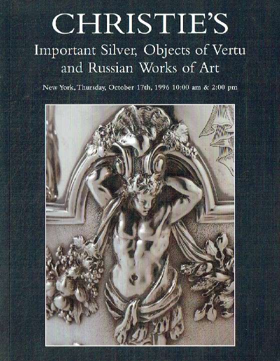 Christies October 1996 Important Silver, Russian Works of Art (Digital only)