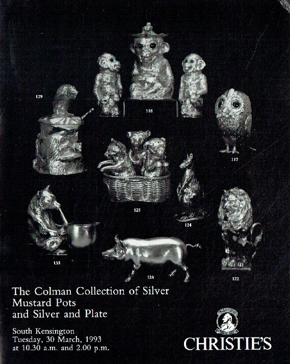 Christies March 1993 Colman Collection of Silver Mustard Pots (Digital only)