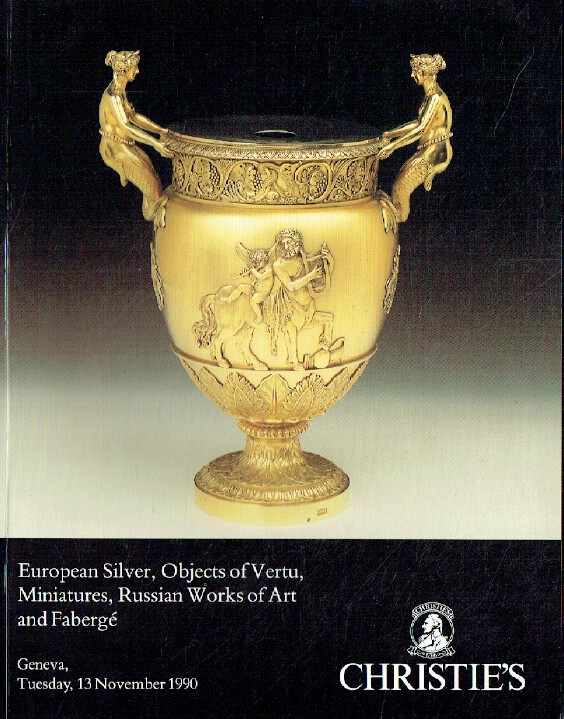 Christies November 1990 European Silver, Vertu & Portrait Miniatures