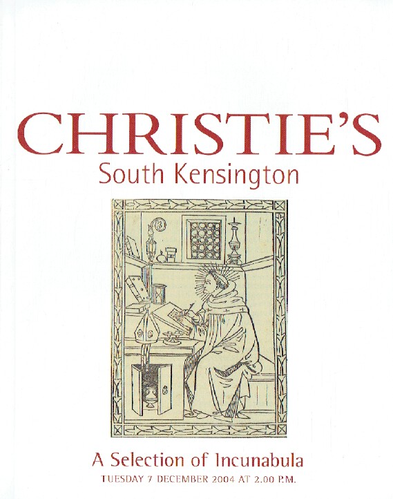 Christies December 2004 Selection of Incunabula