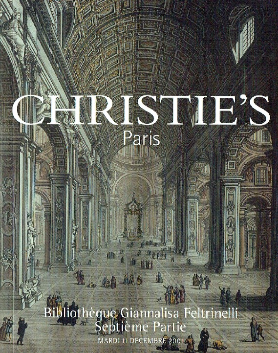 Christies December 2001 Library of Giannalisa Feltrinelli (Digital only)