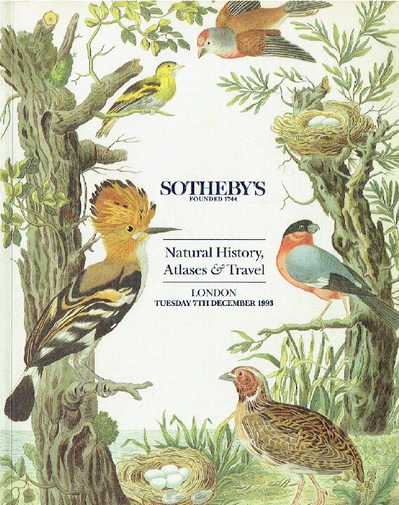 Sothebys December 1993 Natural History, Atlases & Travel (Digital only)