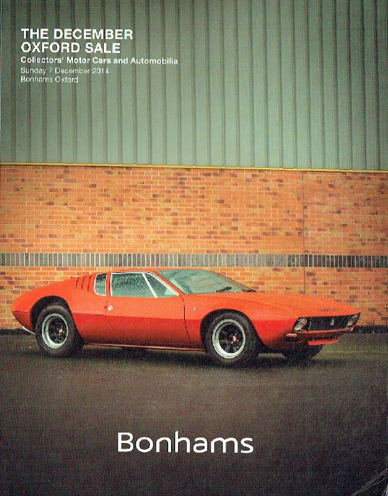 Bonhams December 2014 Collectors' Motor Cars and Automobilia