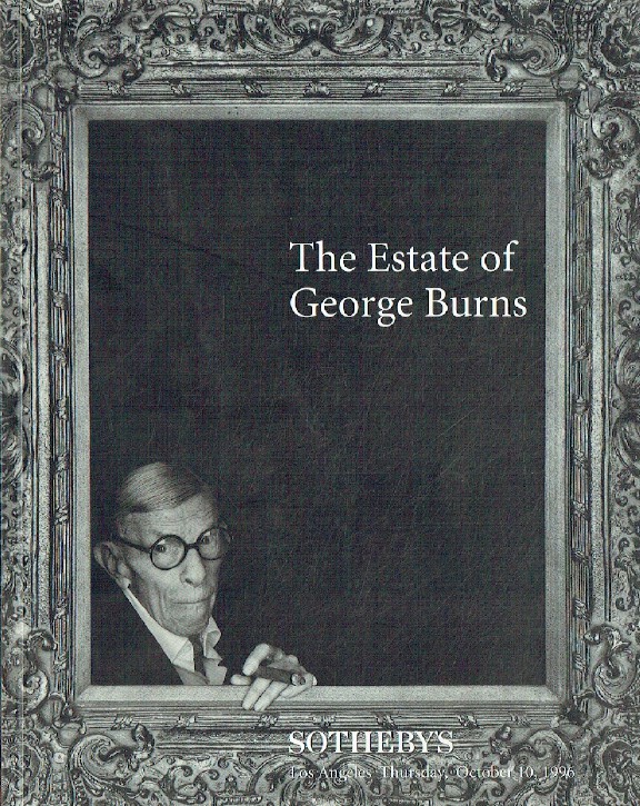 Sothebys October 1996 The Estate of George Burns