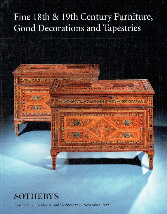 Sothebys November 1999 18th & 19th Century Furniture & Good Decorations, etc.