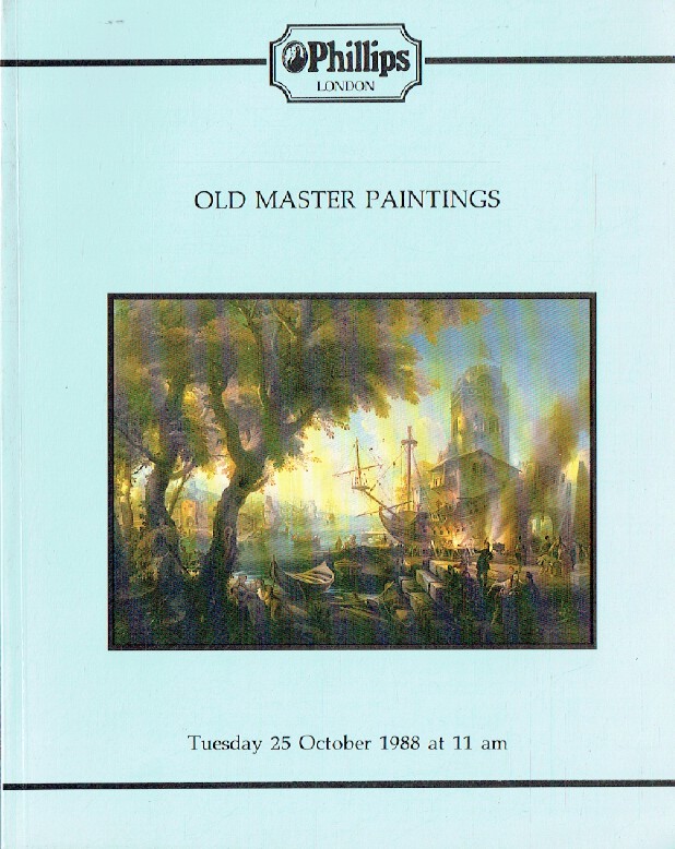 Phillips October 1988 Old Master Paintings